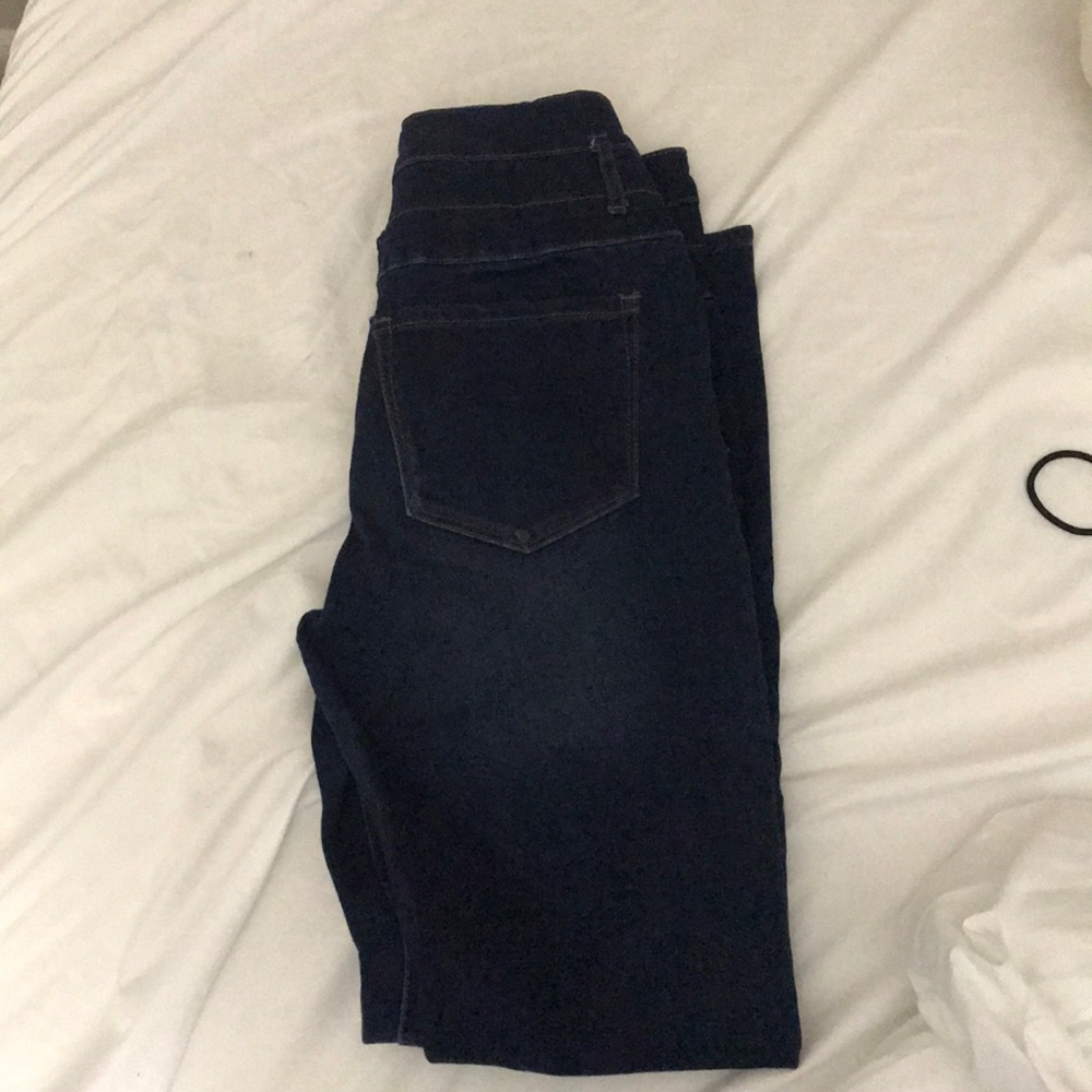 Dark Blue High Waisted Charlotte Rousse Jeans